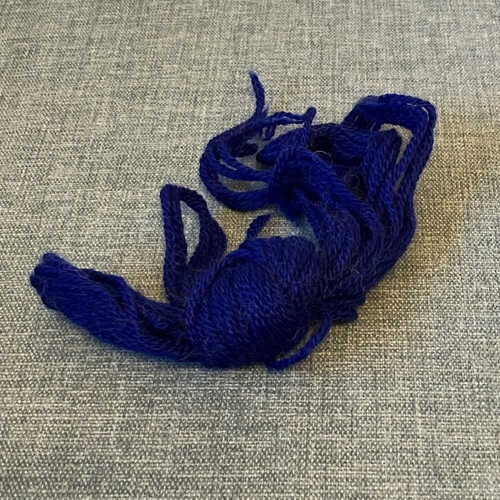 Blue Needlepoint Thread Yarn
